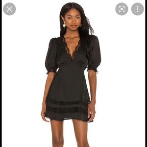 Majorelle cami mini dress in black